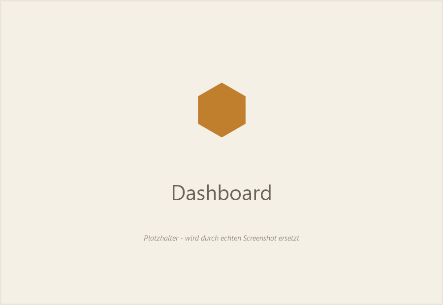 Dashboard-Ansicht von Honey Cloud